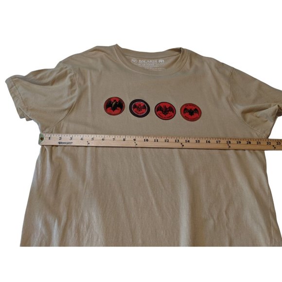 Collectible Men's Bacardi Rum Go Together & The Bat Device Logo T-Shirt Size XLG - Picture 6 of 7